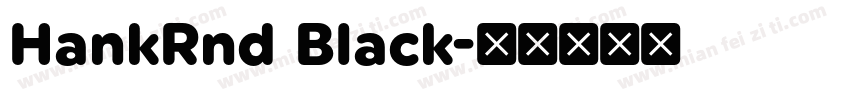 HankRnd Black字体转换
